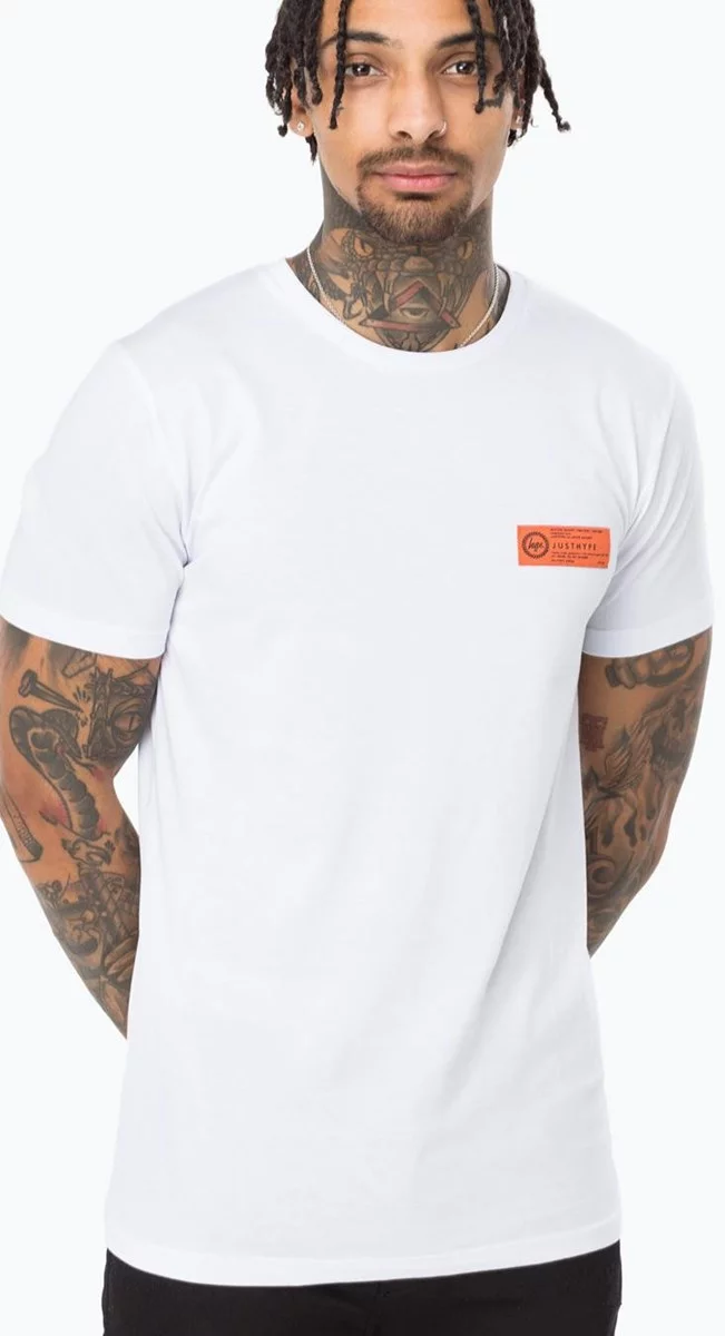 Herren T-Shirt Justhype Military White AW180063 (M) (White)