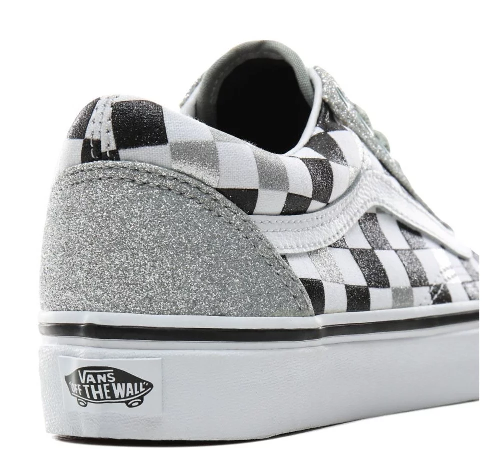 Glitter checkerboard clearance old skool