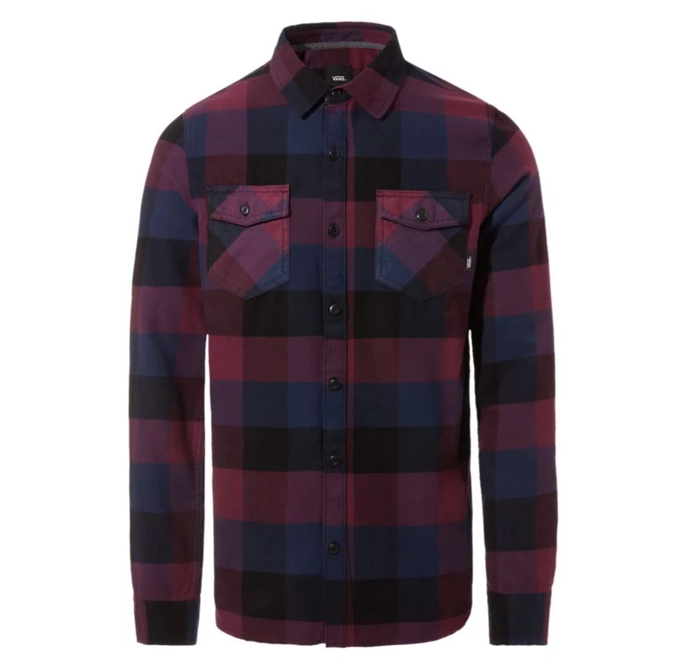 Men's Shirt Vans Mn Box Flannel Prune-Dress Blues VN000JOGTQT1