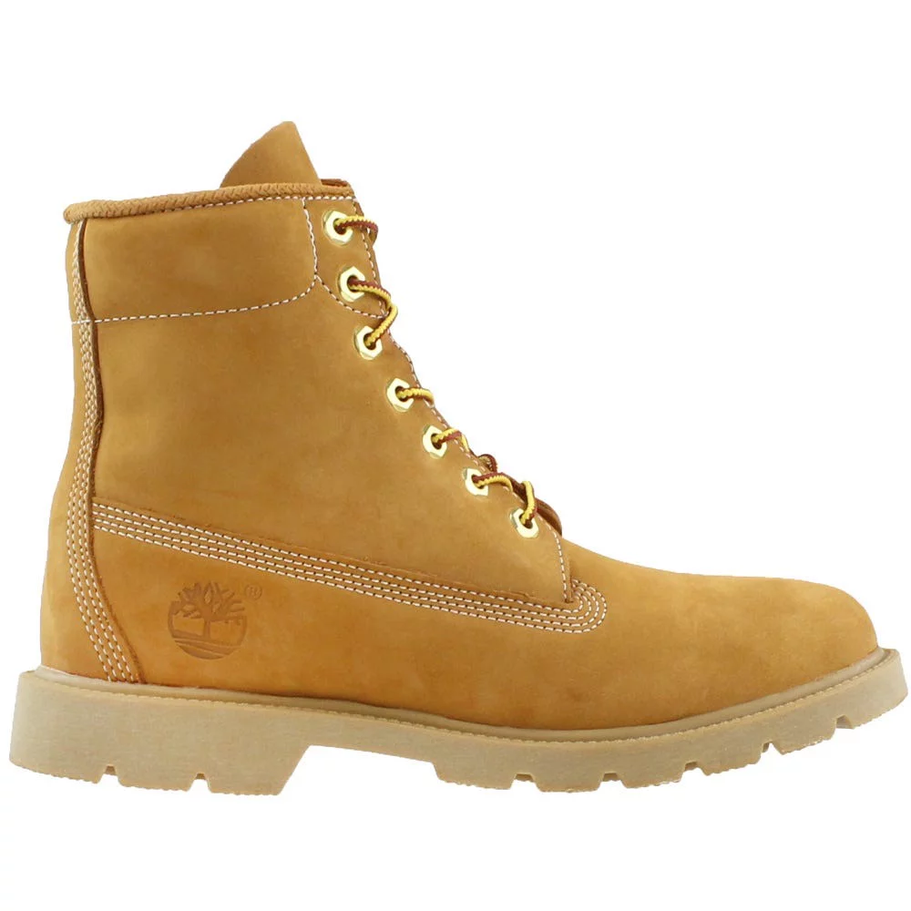 Férfi cipők Timberland 6 in Basic Boot-noncontrast collar Wp Wheat Nubuck TB010066713 (44.5) (Yellow)