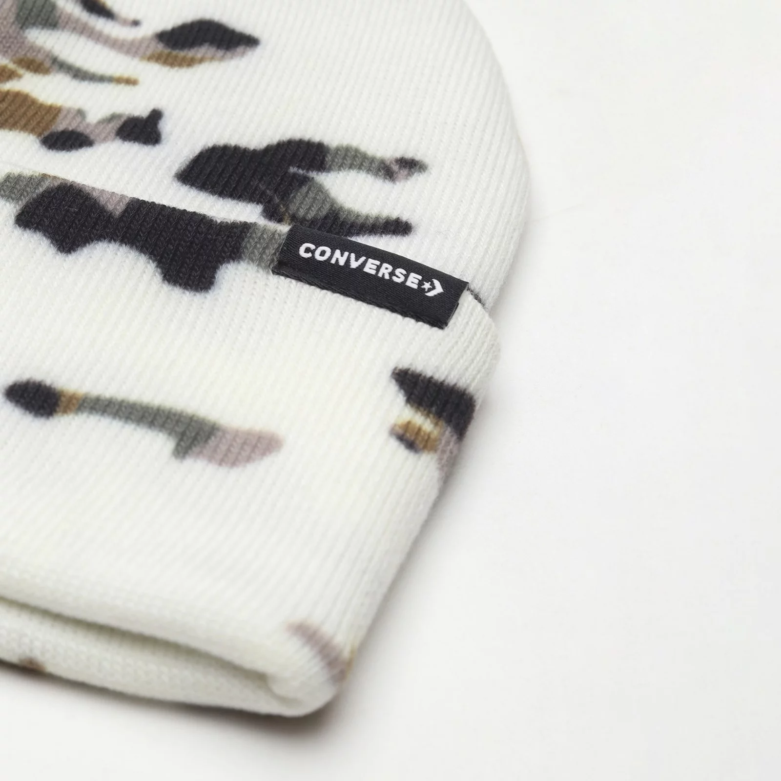 Converse unisex’s Green Camo Beanie Camo Beanie, Green Army Camouflage Soft Fleece Party Men  main image 4