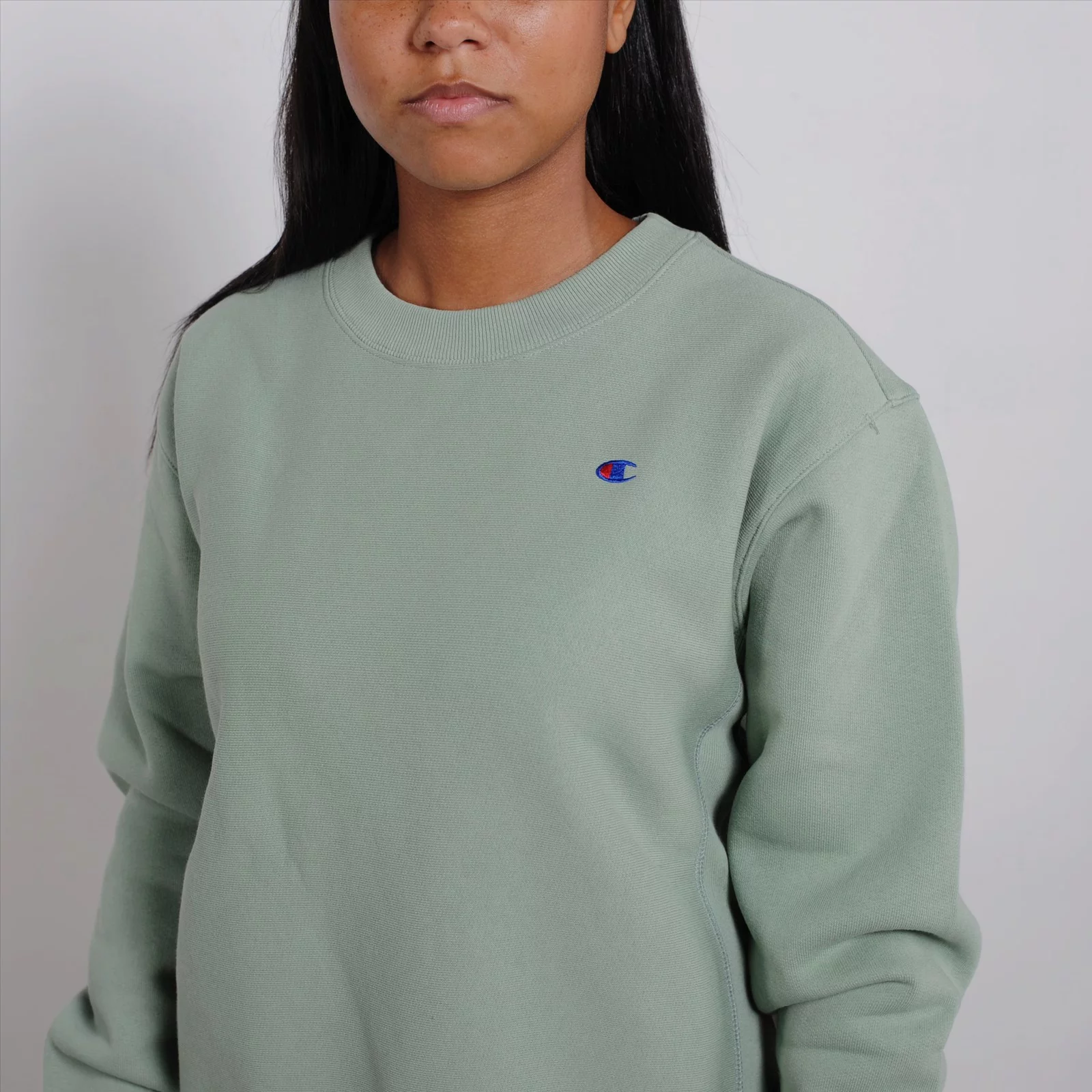 Champion Reverse Weave Crewneck Sweatshirt Women's Sage Green 113351 GS039