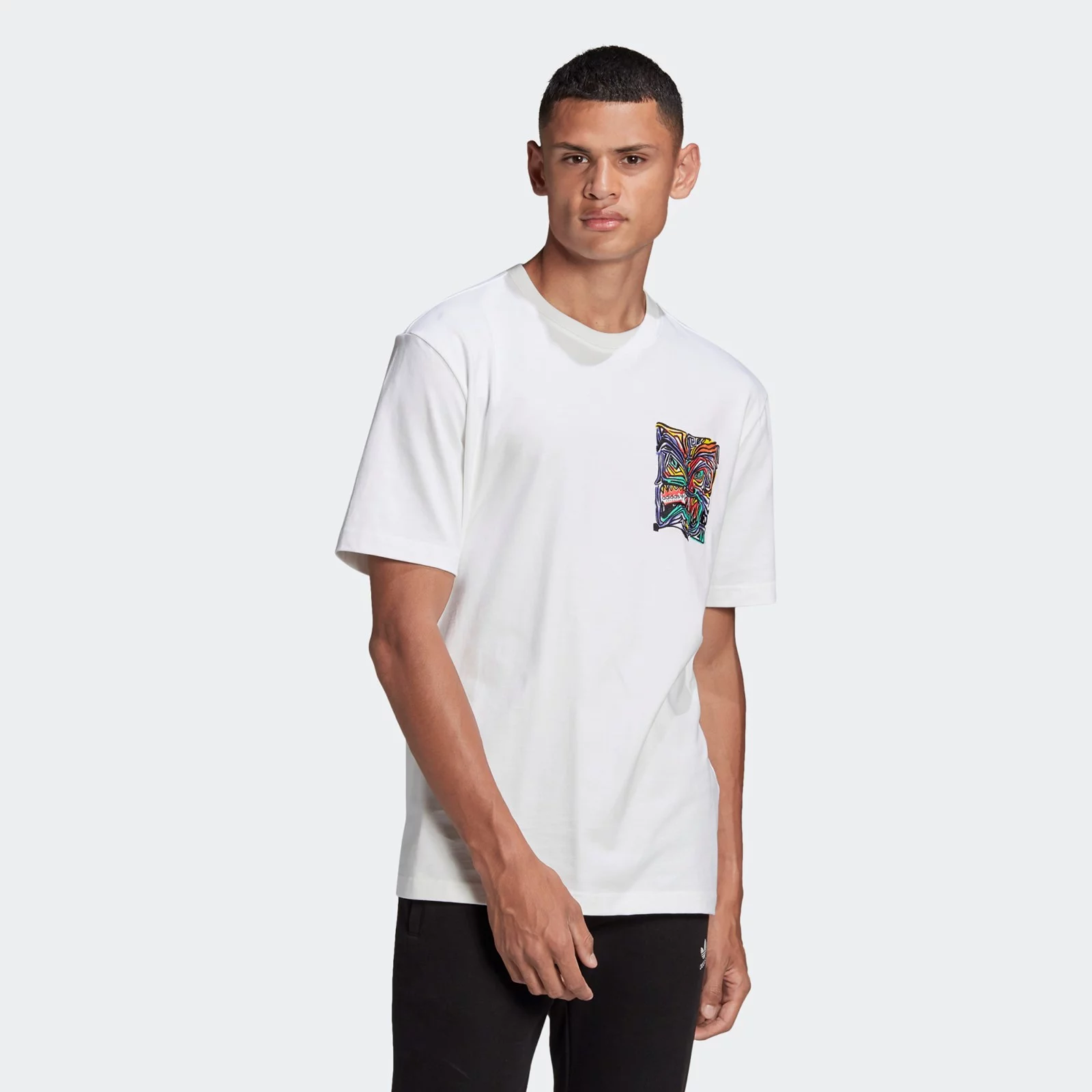 T-shirt da uomo adidas Adventure Munching Man Archive Graphic White GN2377 (S) (White)