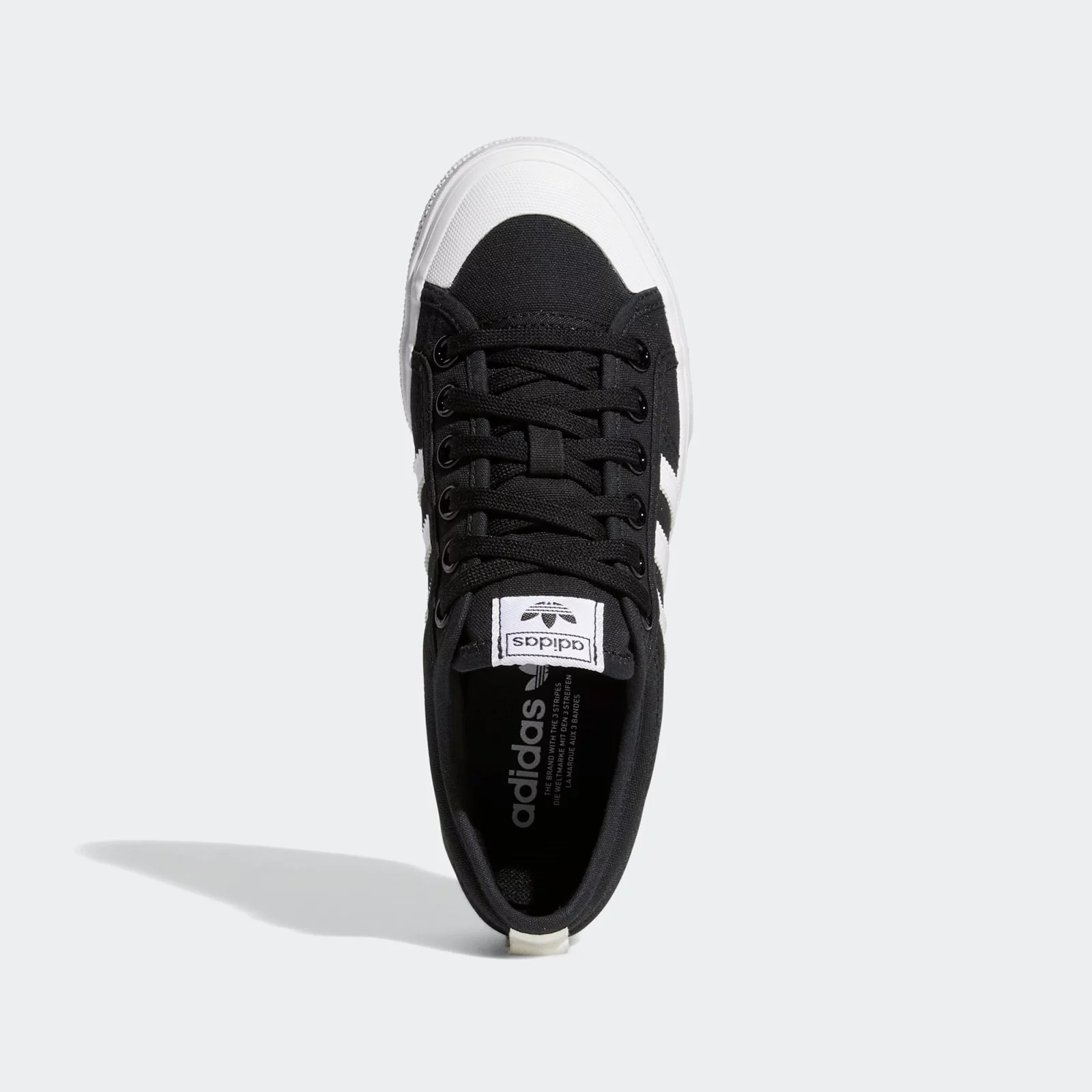 Women\'s sneakers adidas Nizza Platform W Core Black / Cloud White / Cloud  White FV5321