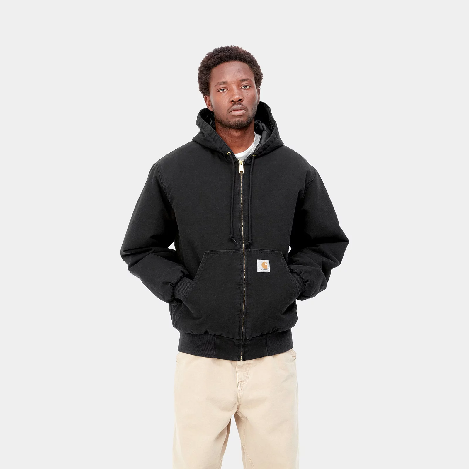 Men's Jacket Carhartt WIP OG Active Jacket Black Aged Canvas