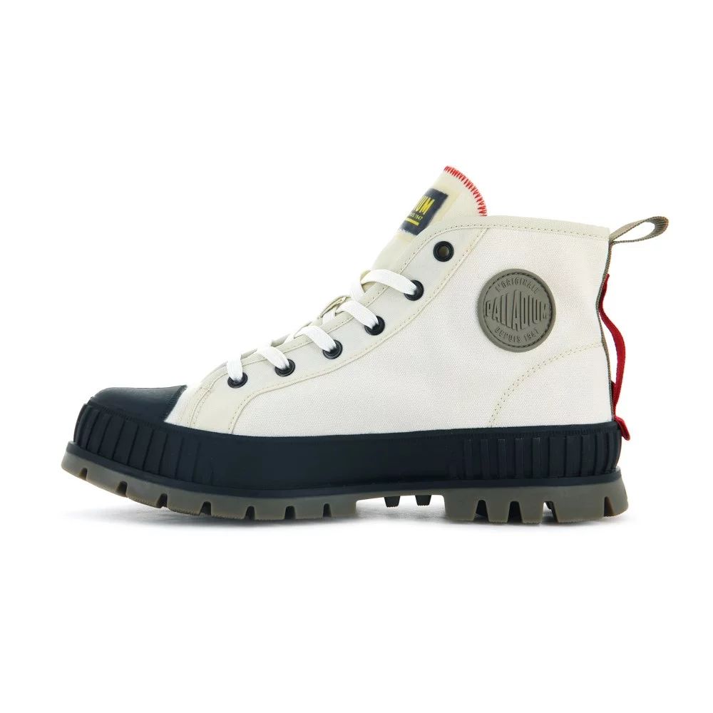 Women's shoes Palladium Pallashock Supply Hi White Asperagus 77196