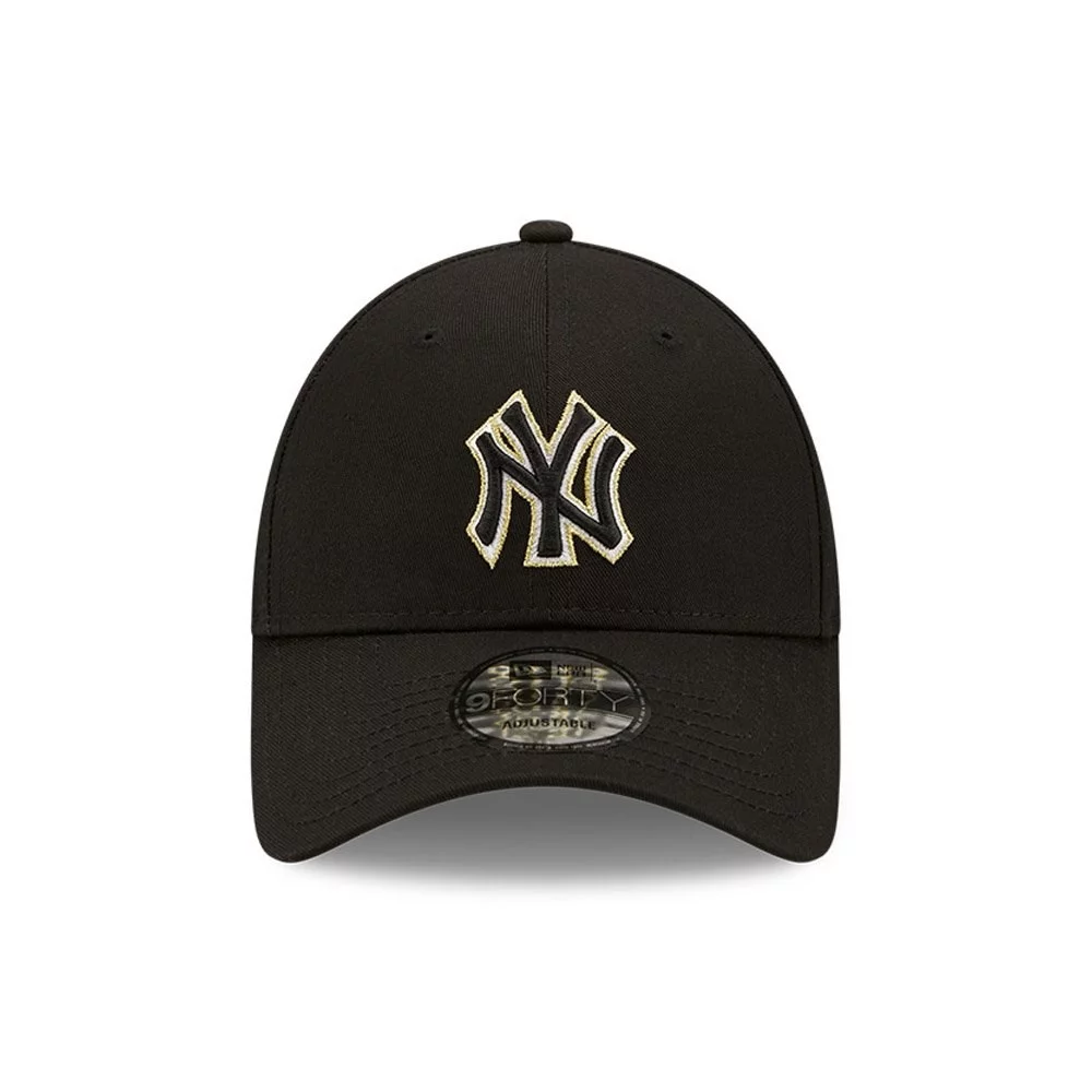 NEW YORK YANKEE FAUX LEATHER METAL LOGO 59FIFTY NEW – Sports