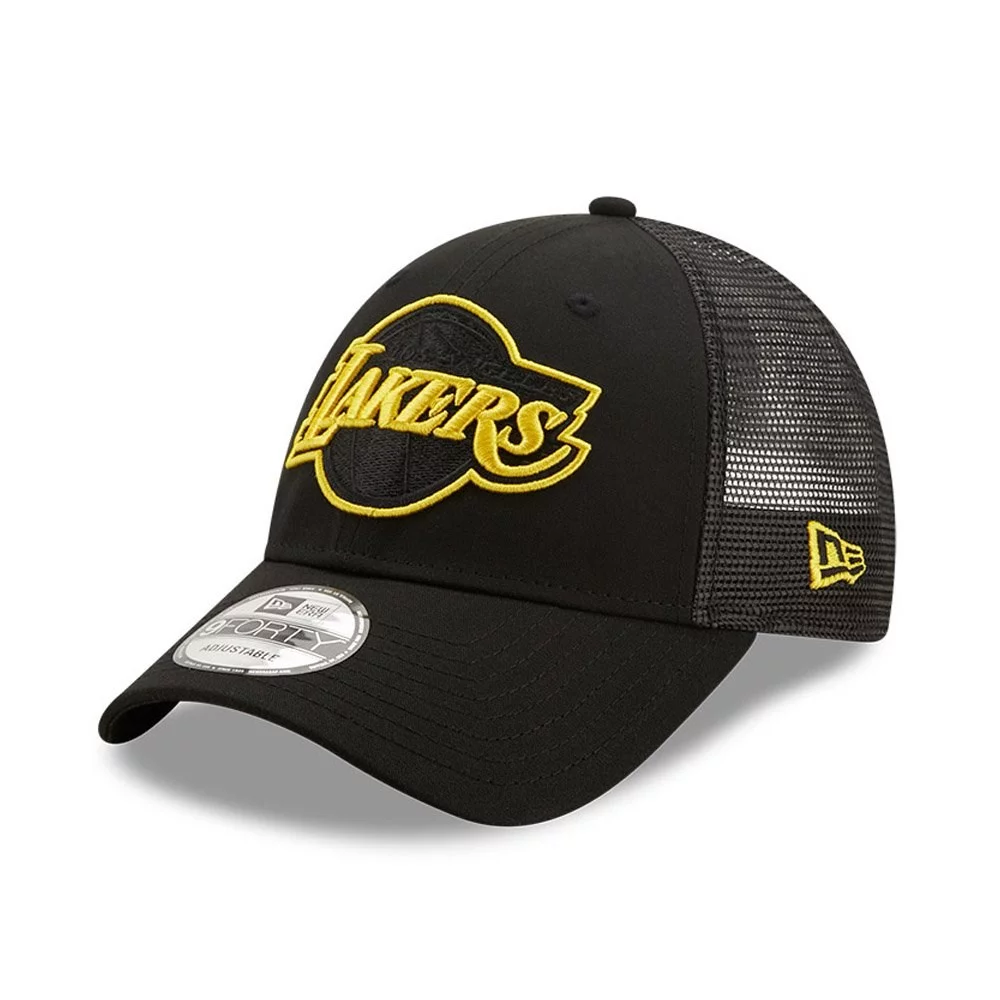 Cap New Era 940 Trucker Home Field 9FORTY Los Angeles Lakers Black 60222305