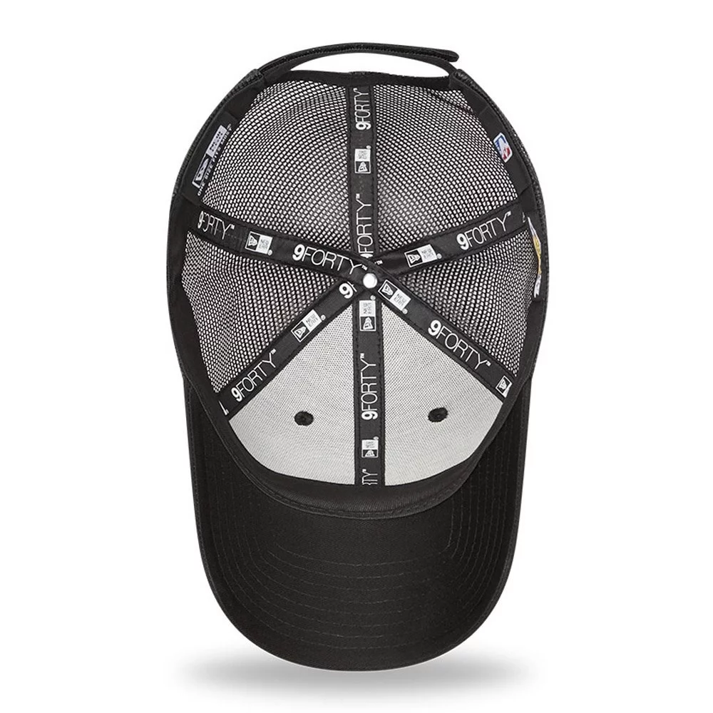 Casquette New Era 9Forty Trucker - Los Angeles Lakers (noir) - Taille Unique, Neuve Avec étiquette