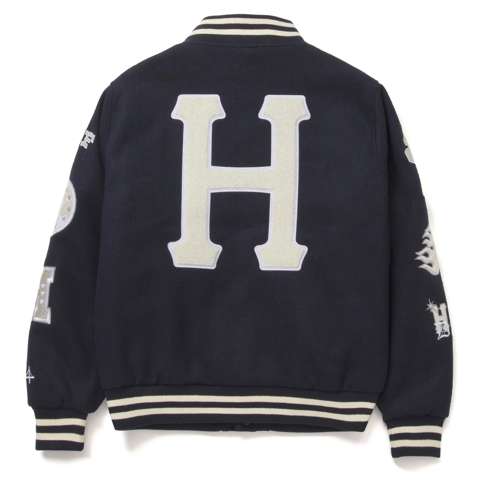 Herrenjacke HUF 20 Year Classic H Varsity Jacket Navy JK00368