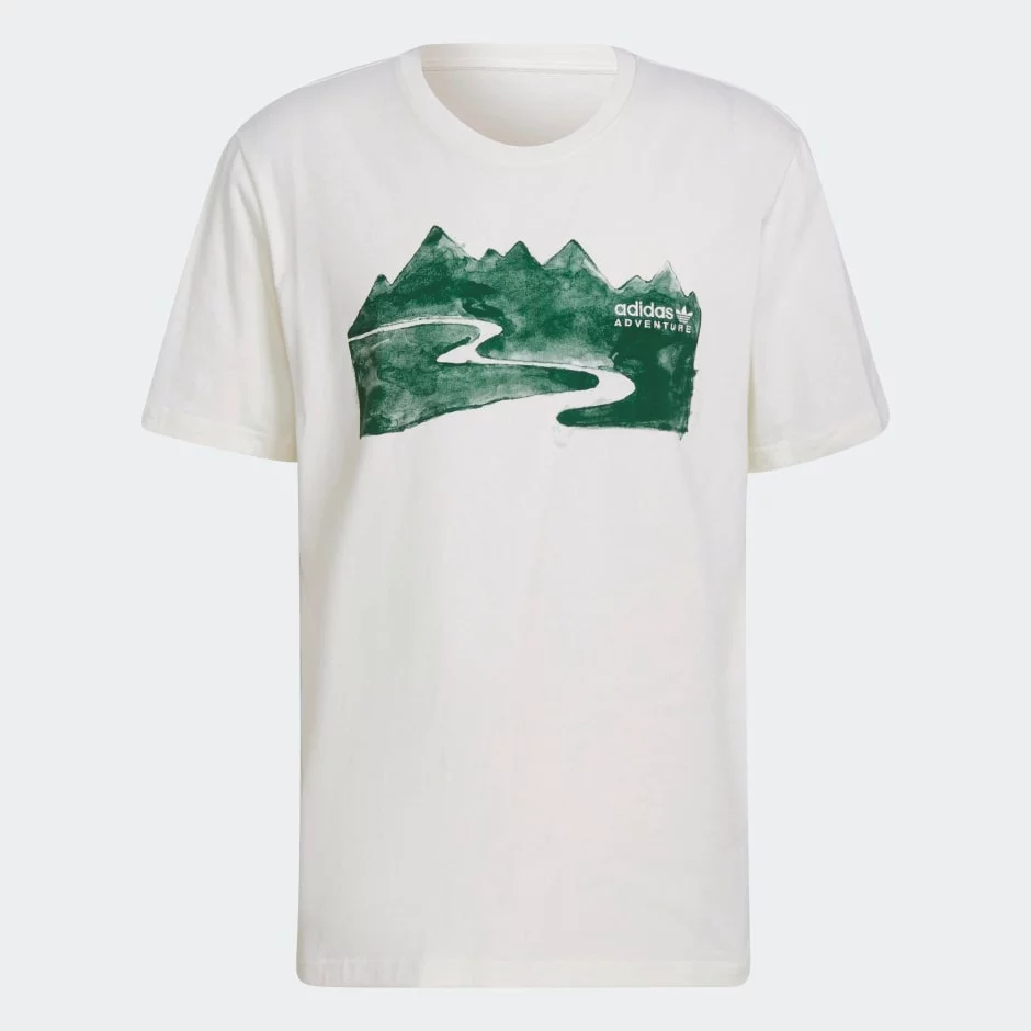 Men's T-shirt adidas Adventure Mountain Ink Tee White HF4769