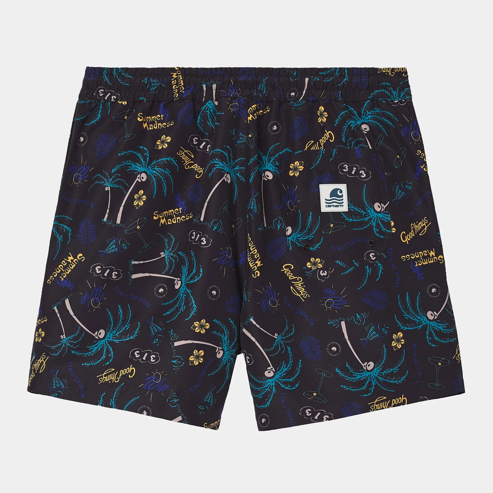 Men's swimwear Carhartt WIP Drift Swim Trunks Mirage Print Black