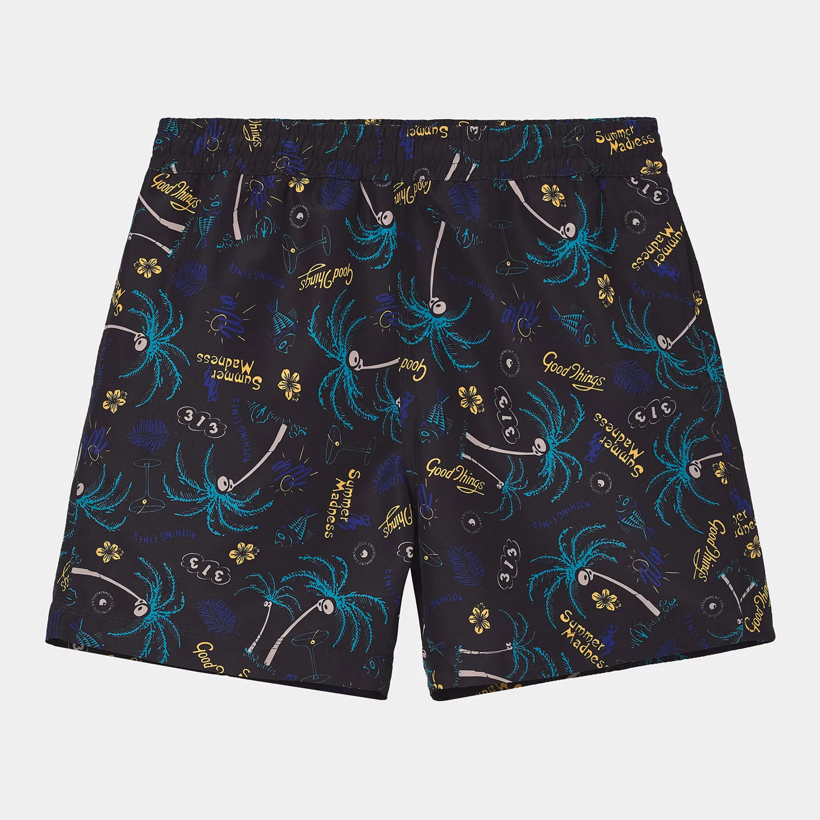 Men's swimwear Carhartt WIP Drift Swim Trunks Mirage Print Black