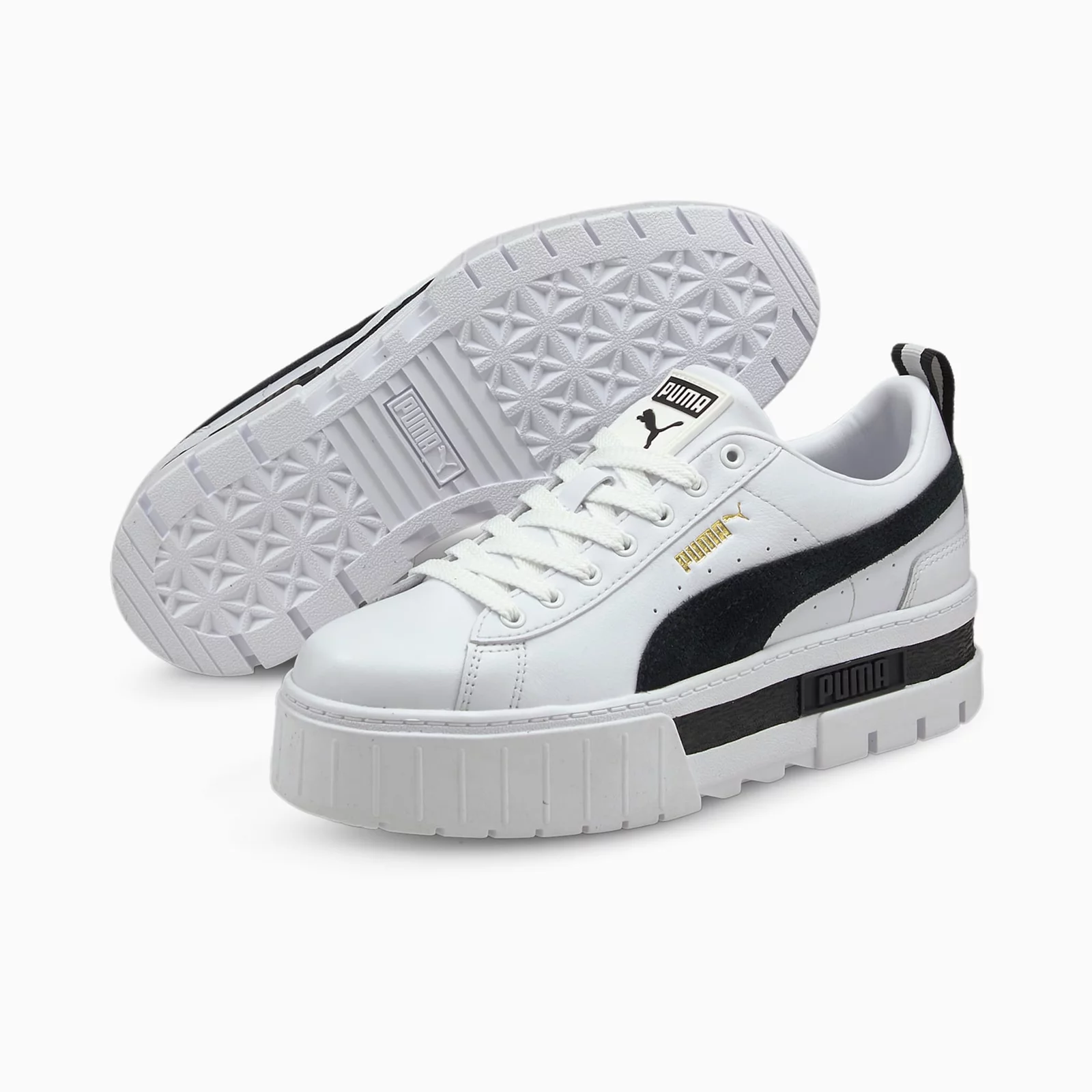 Puma Mayze Lth Women's Puma White-Puma Black 381983 01