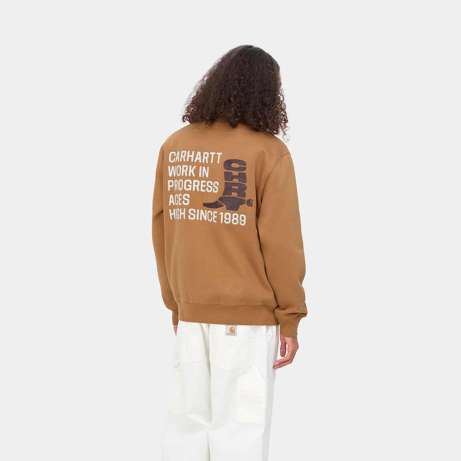 Men's Sweatshirt Carhartt WIP Boot Sweatshirt Hamilton Brown / Tobacco  I031439_00S_XX