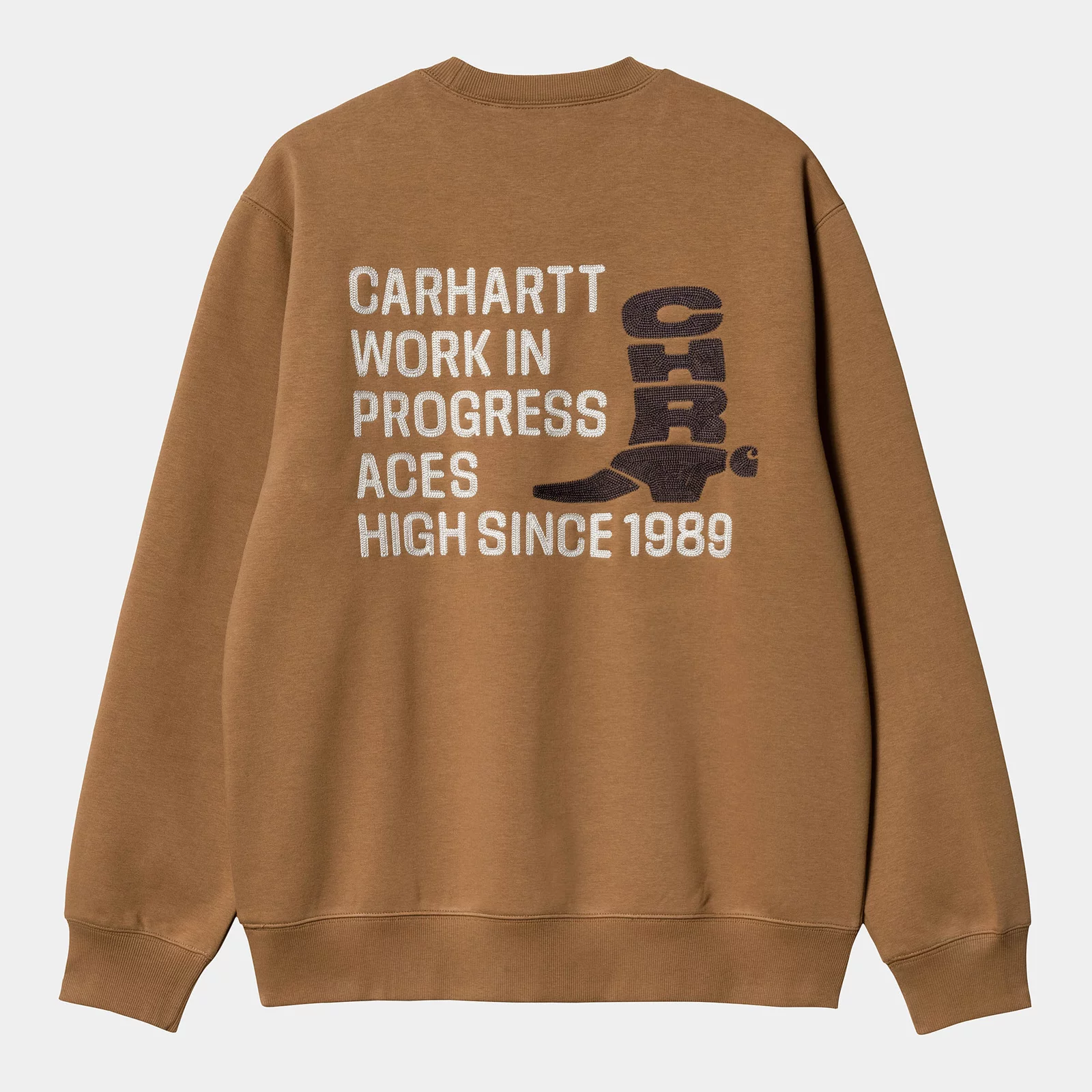 carhartt tobacco sweatshirt Men's Sweatshirt Carhartt WIP Boot Sweatshirt Hamilton Brown / Tobacco  I031439_00S_XX