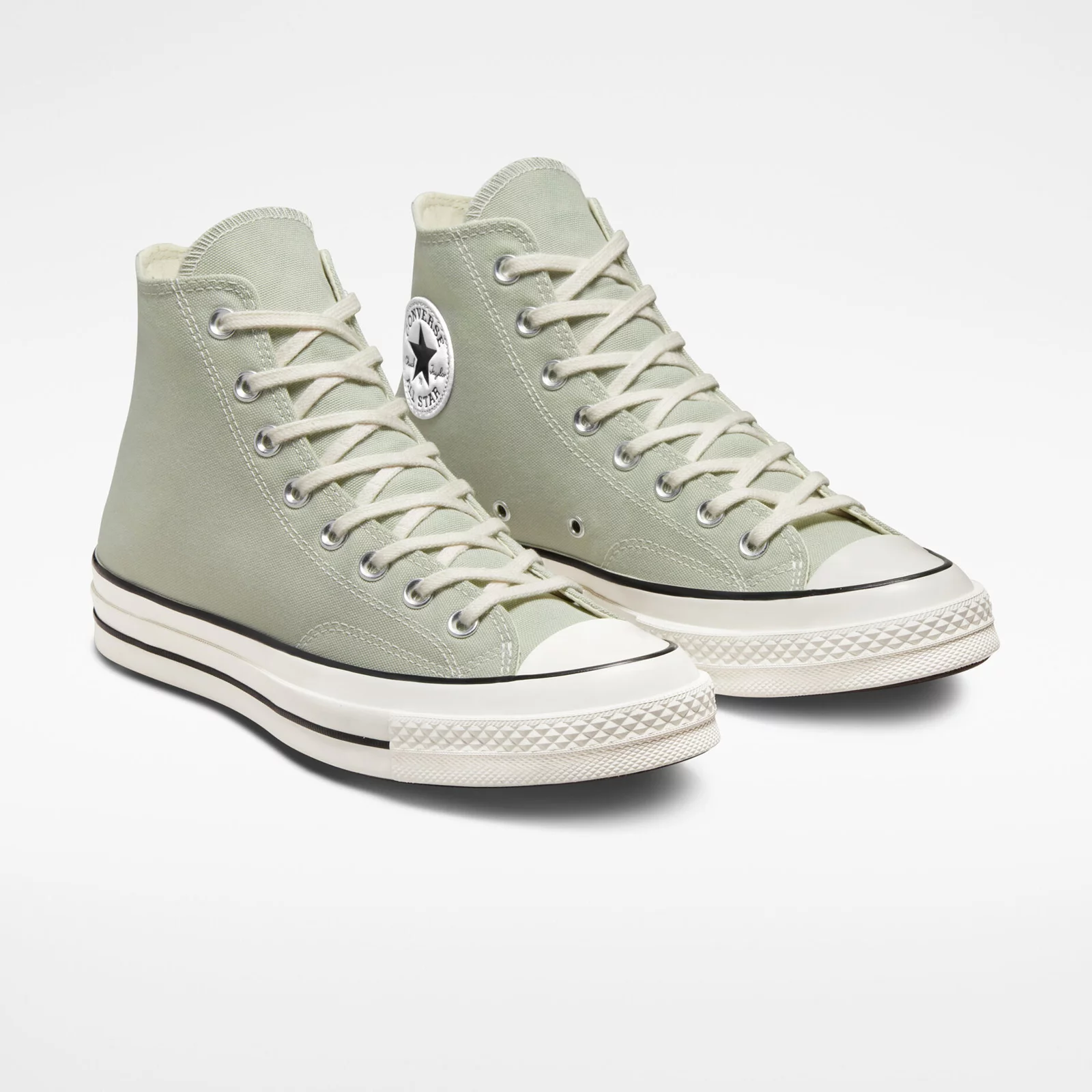 Black and green converse high tops online