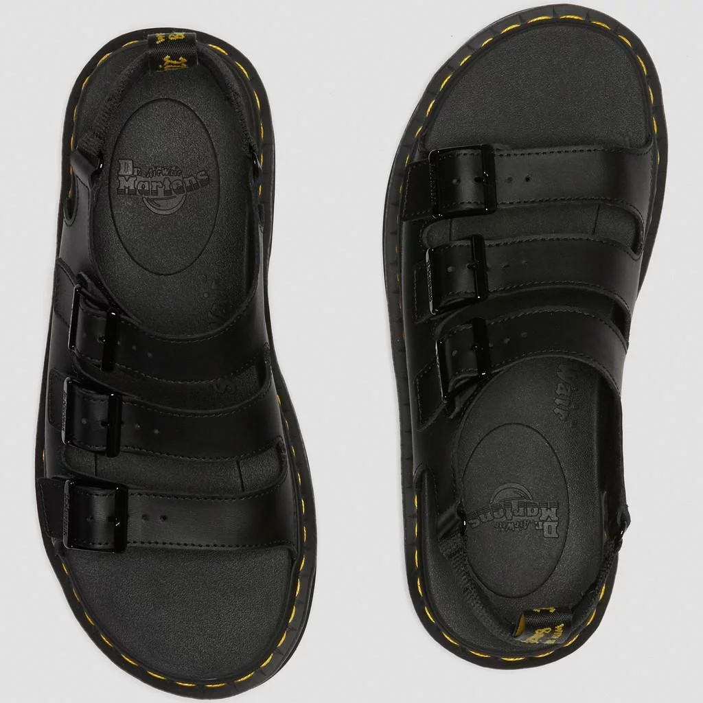 靴 Dr.Martens SOLOMAN 25cm Soloman Men's Leather Strap Sandals Black – rue de can