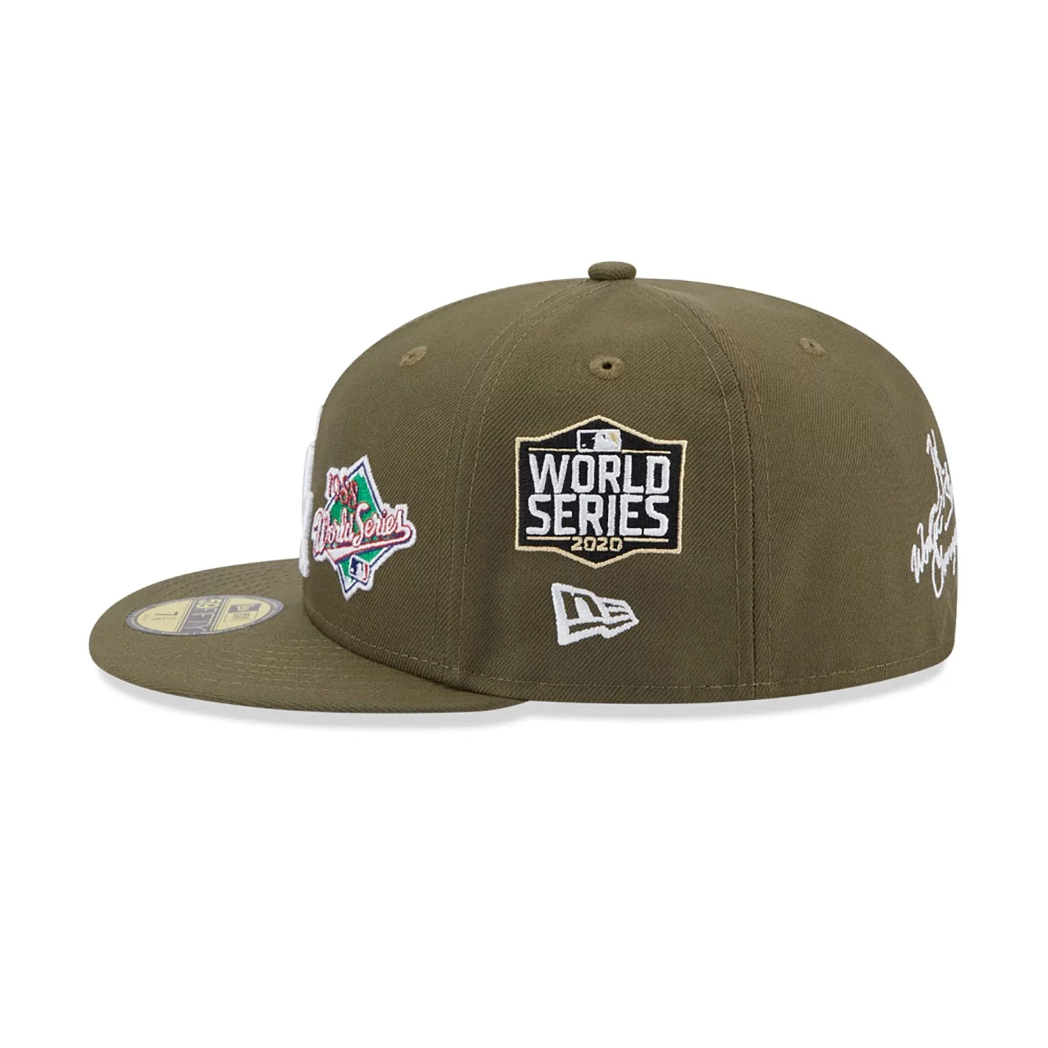 59FIFTY Los Angeles Dodgers Olive/Camo 2020 World Series Patch