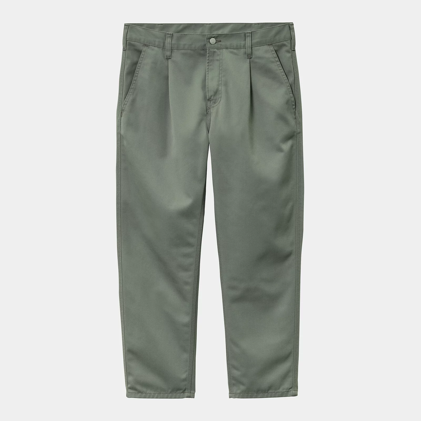 Men's Trousers Carhartt WIP Abbott Pant Smoke Green Rinsed