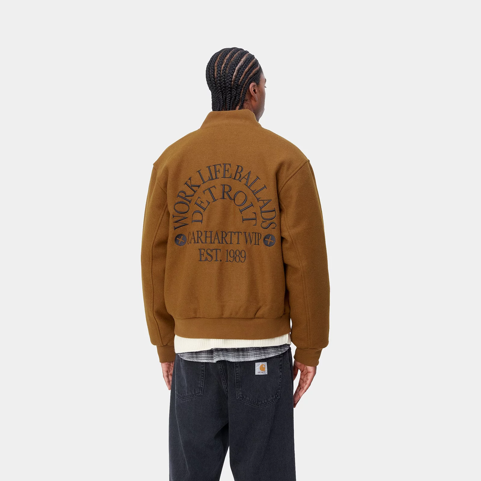 Carhartt WIP Work Varsity Bomber Deep H Brown I032435_1NF_XX