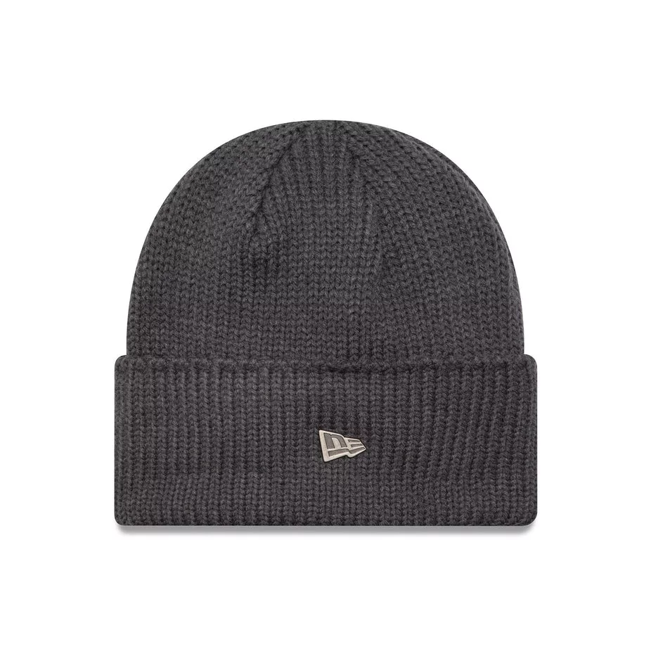 Beanie New Era Dark Grey Wide Cuff Knit Beanie Hat 60565441