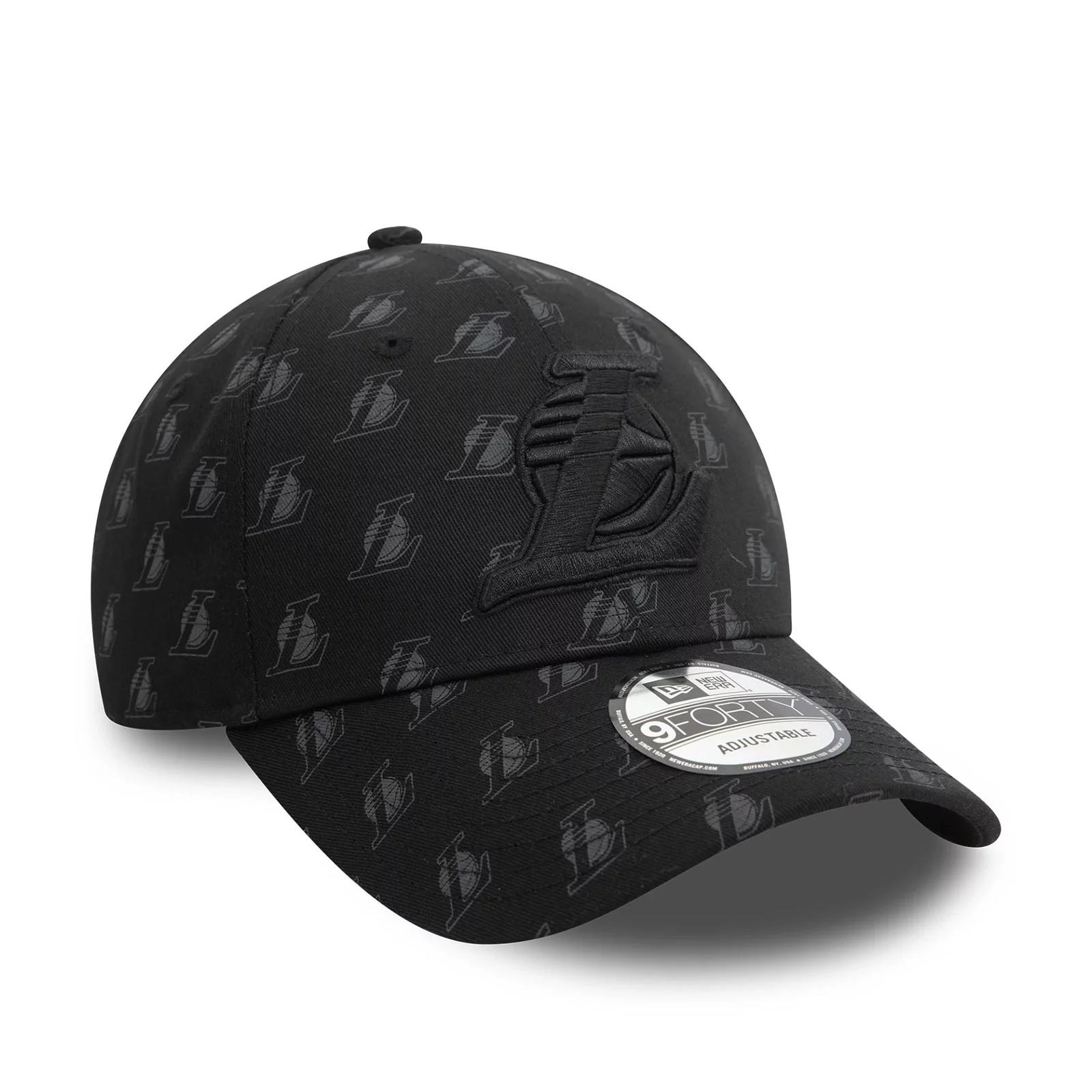 Cap New Era LA Lakers Team Monogram Black 9FORTY Adjustable