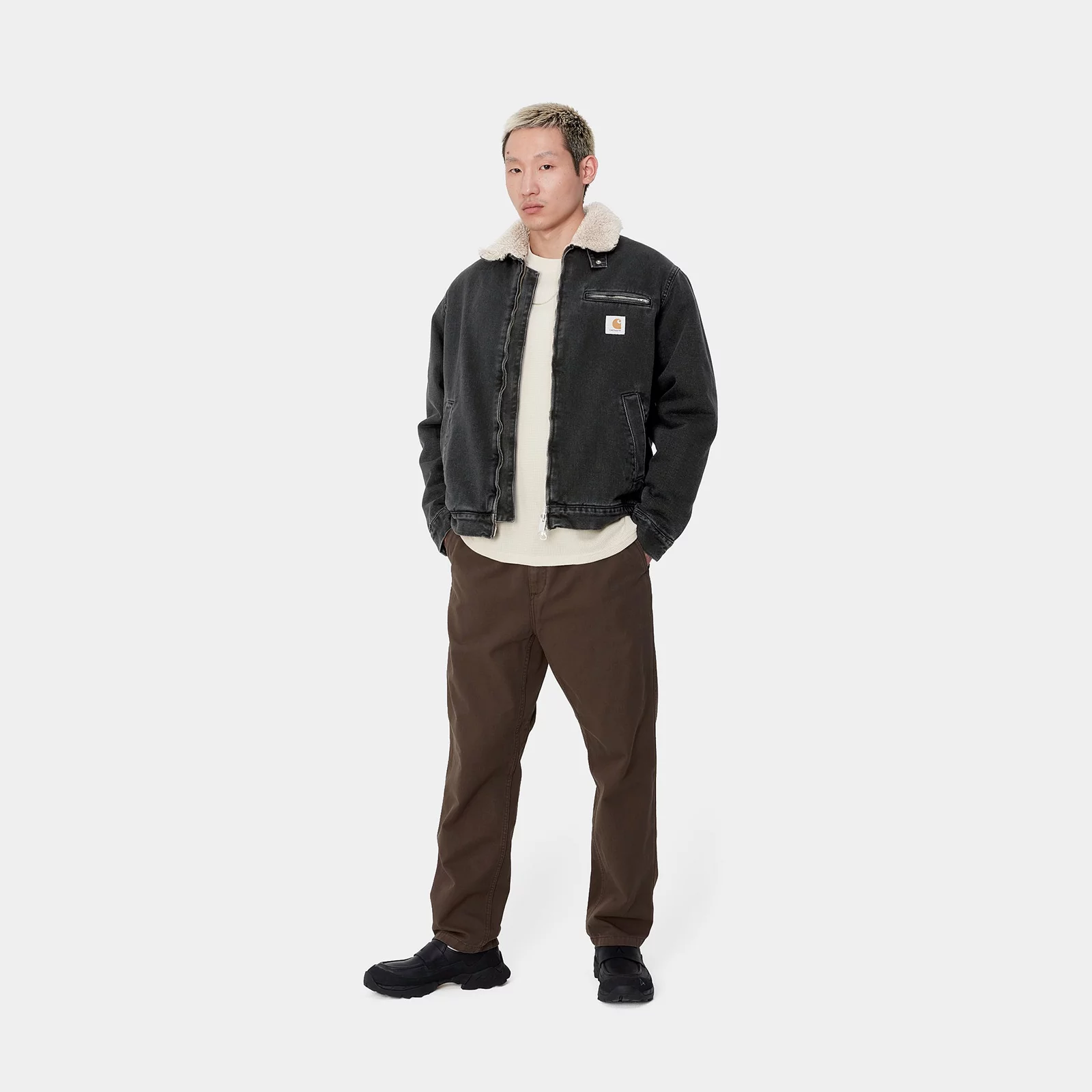 Carhartt WIP Herald Jacket Black / Wall Stone Washed I033765_2JQ_06