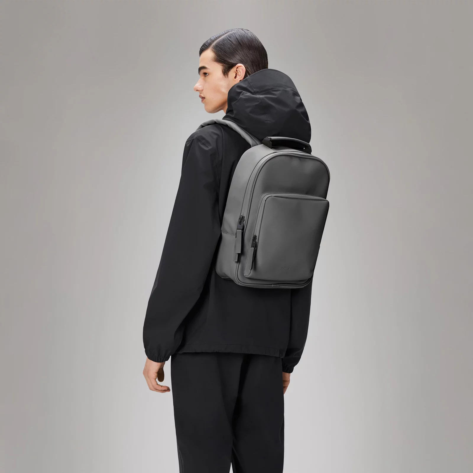 Rains Book Daypack W3 Grey 13260 13 Rains Book Daypack W3 Grey 13260 13