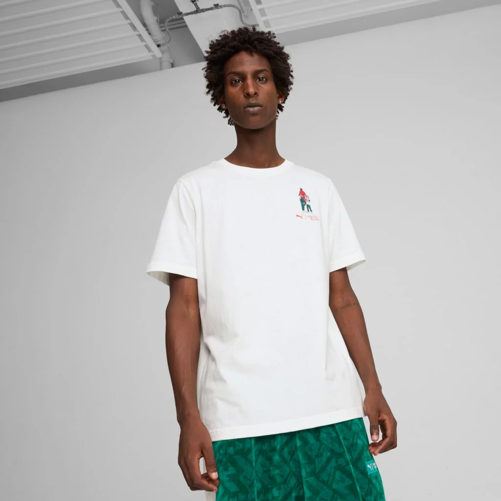 ◆PUMA◆ Puma X Squid Game Graphic Tee White 62742602 627426 Shop White Mens Squid Game Graphic Crew Neck Short Sleeve T