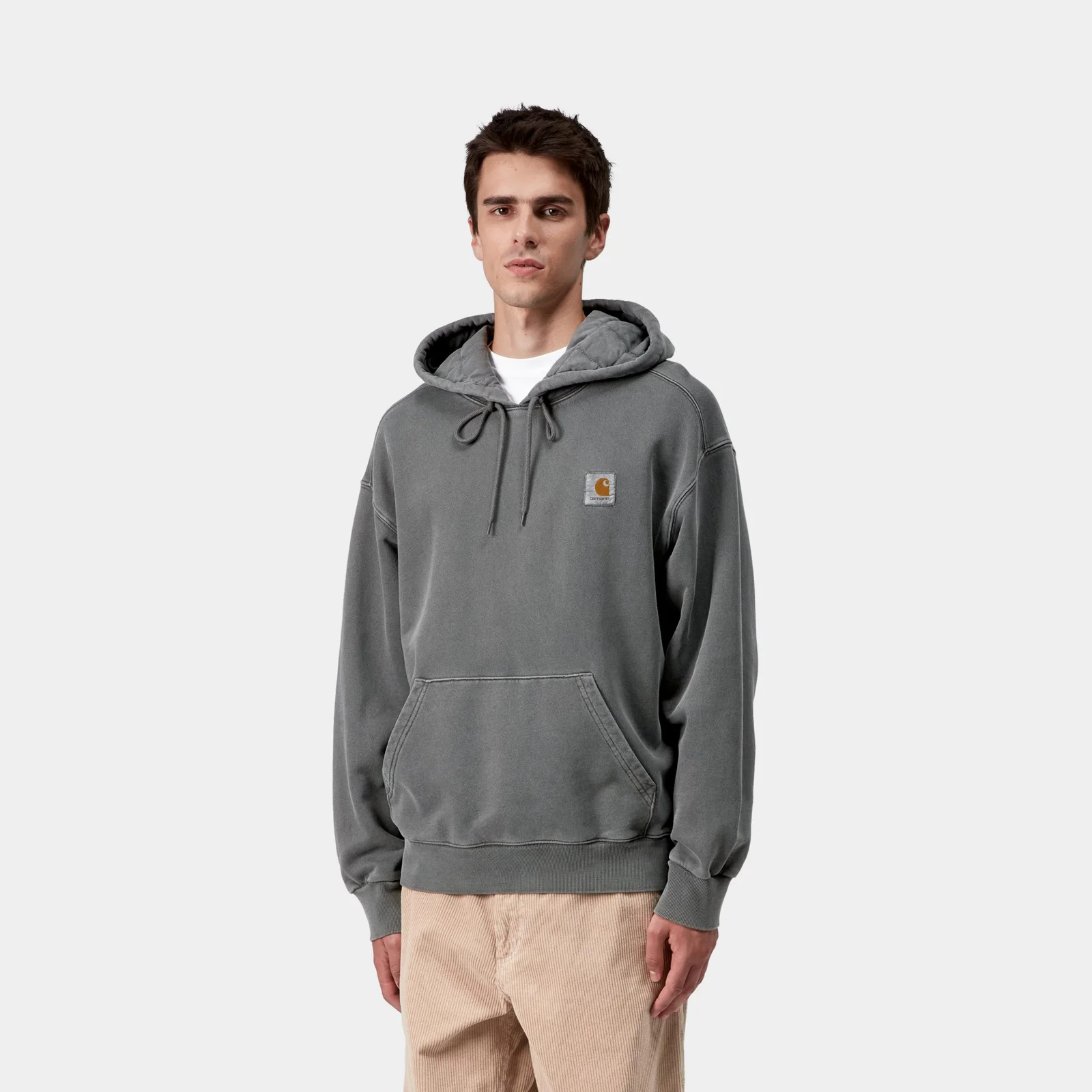 Carhartt WIP Hooded Vista Sweat Black garment dyed I029523.89GD